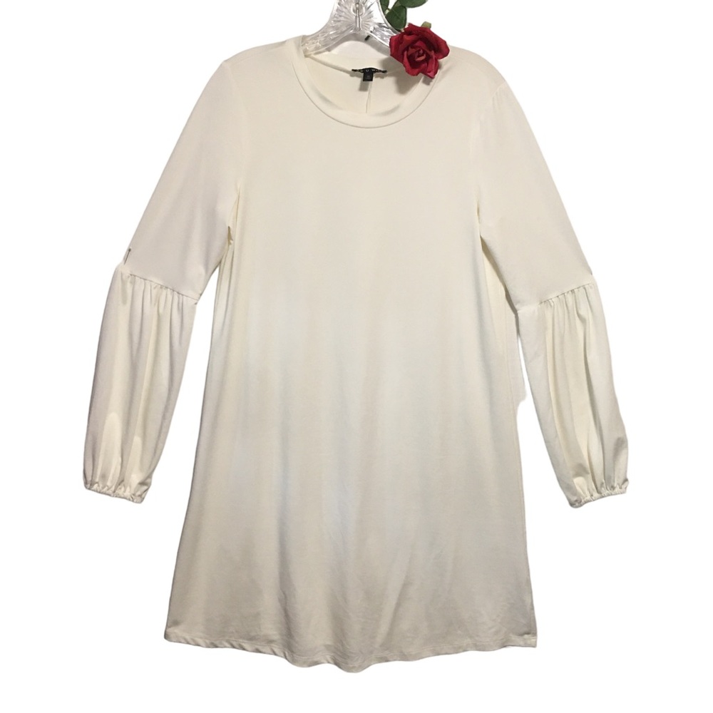 Cream dress. AS U WISH  Baloon long sleeves Med NWT